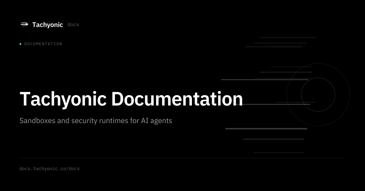 Tachyonic Documentation - Tachyonic Docs